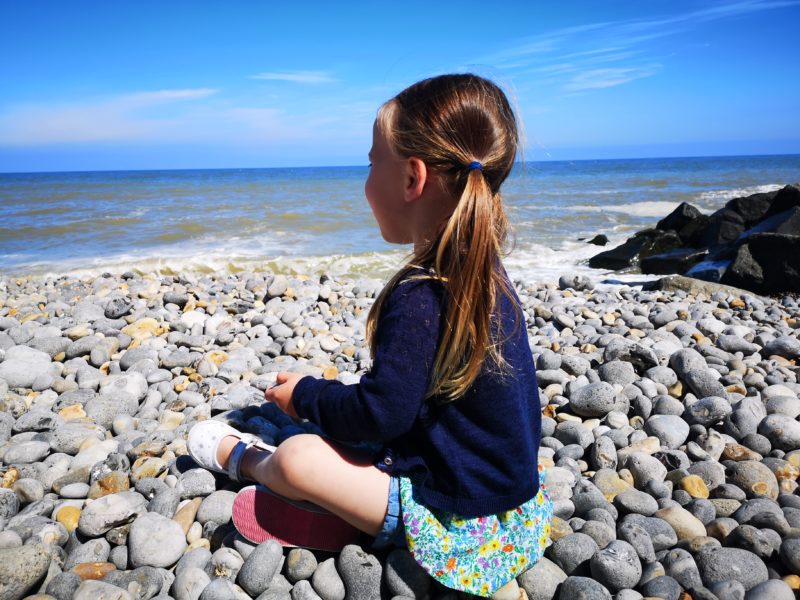 Erin on Sheringham beach