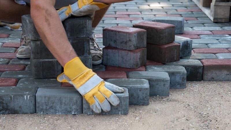 Laying a driveway