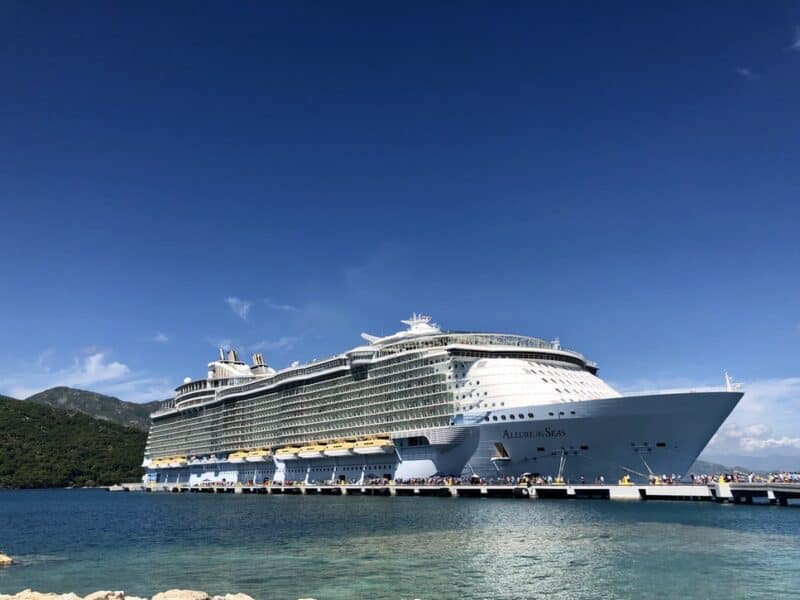 Cruise ship at sea