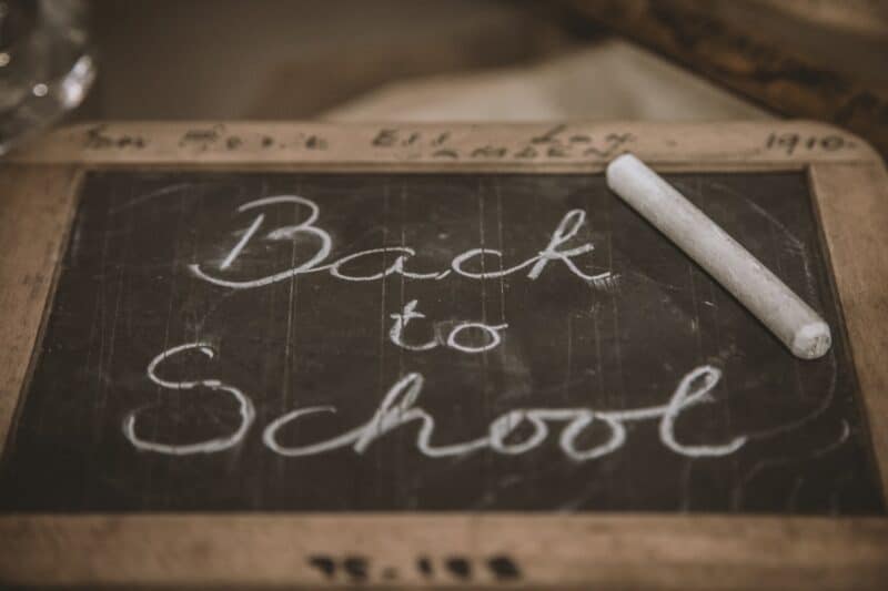 Back to School sign