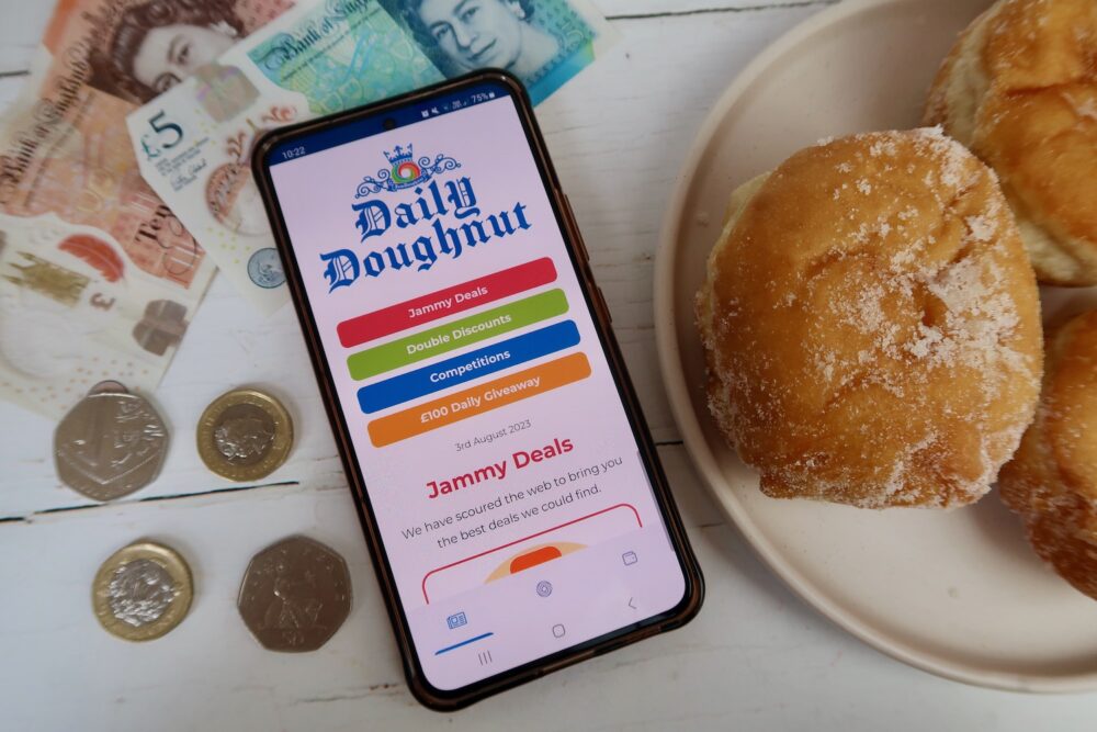 Jam Doughnut app Daily Doughnut screen