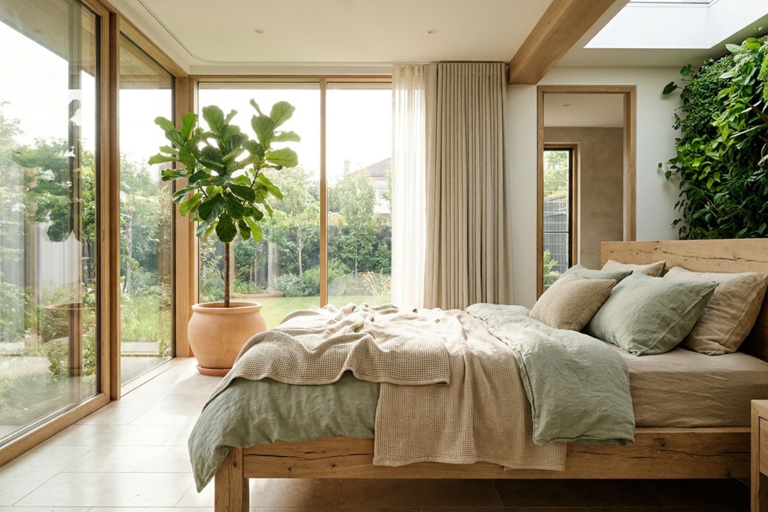 Master bedroom with king bed
