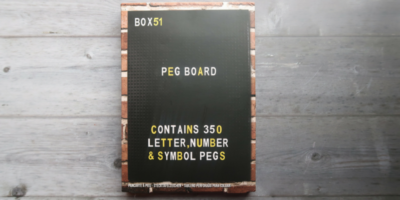 A New Blogging Tool: The Peg Board