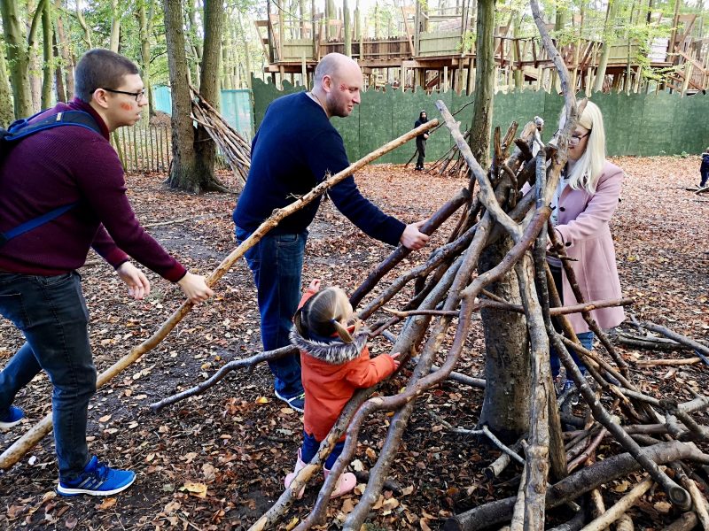 BeWILDerwood den making