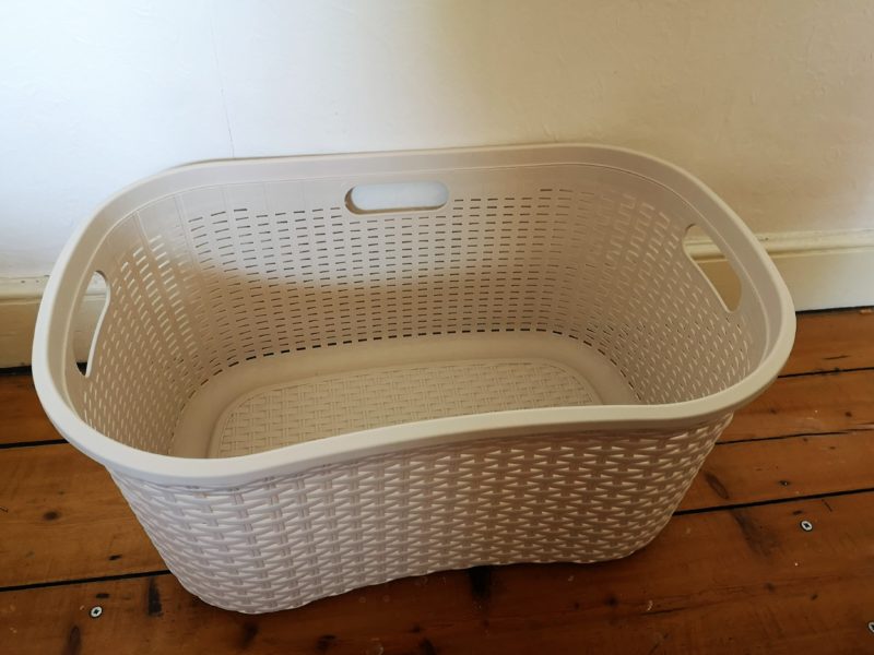 rattan effect laundry basket