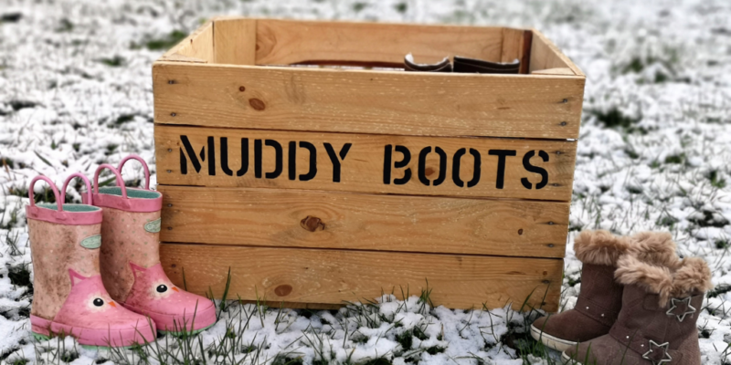 Keeping Our Home Tidy With Vintage Apple Crates
